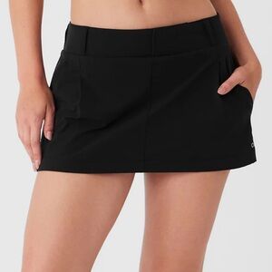 Alo Black Fan Club Mini Skirt (size small)